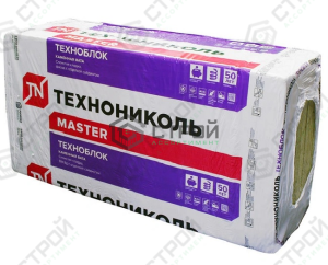 Базальтовые плиты ТЕХНОНИКОЛЬ Техноблок Стандарт 1200х600х100мм (4шт/уп.;2,88м2/уп.;0,288м3/уп)