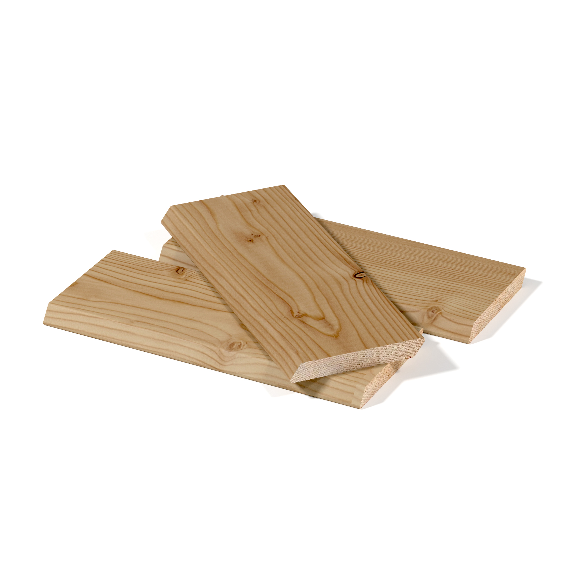 Планкен скошенный лиственница 20х120х3000 Класс С