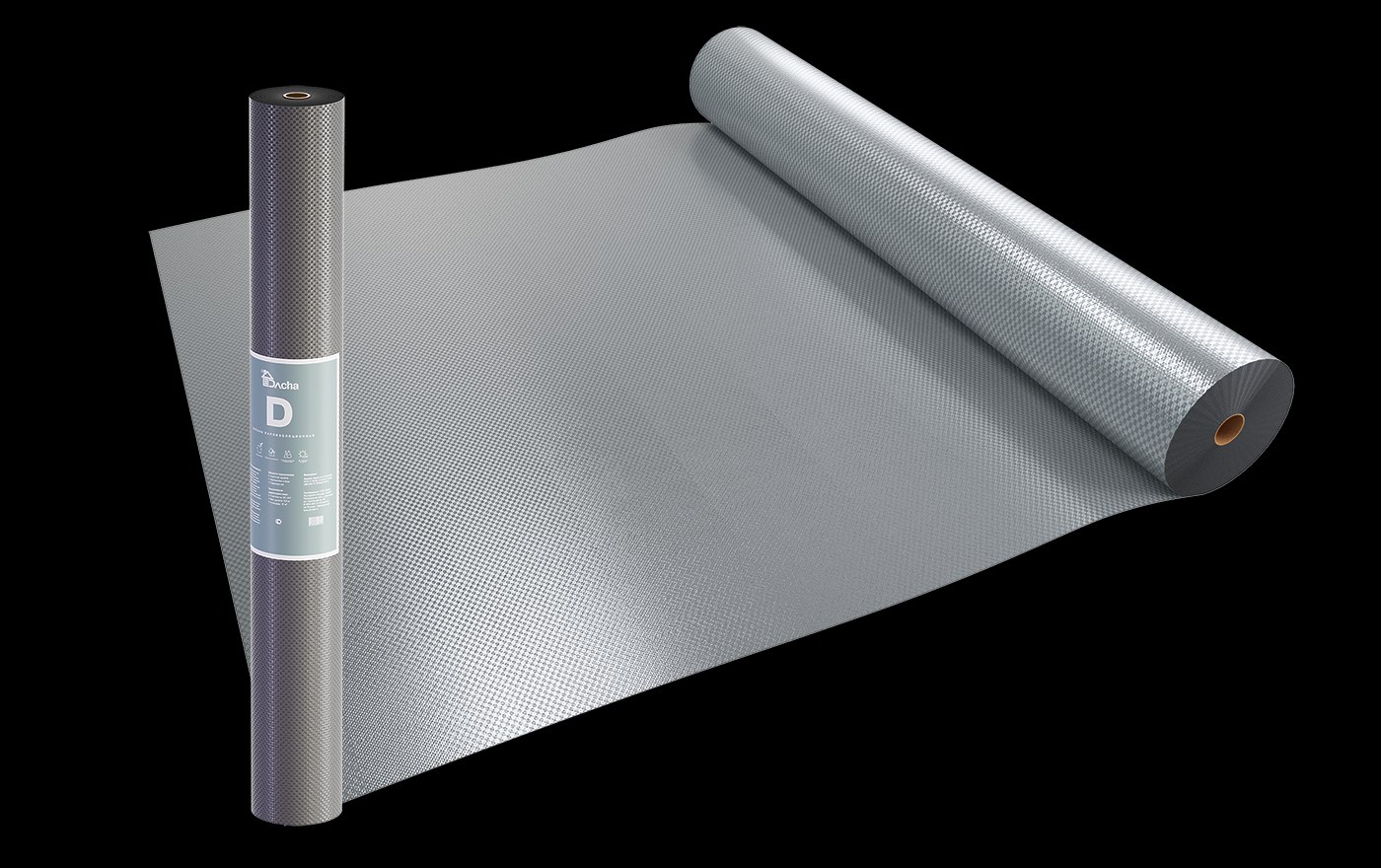 Паро-гидроизоляционая мембрана Skipton D серая (1,6м/70м2) универсальная