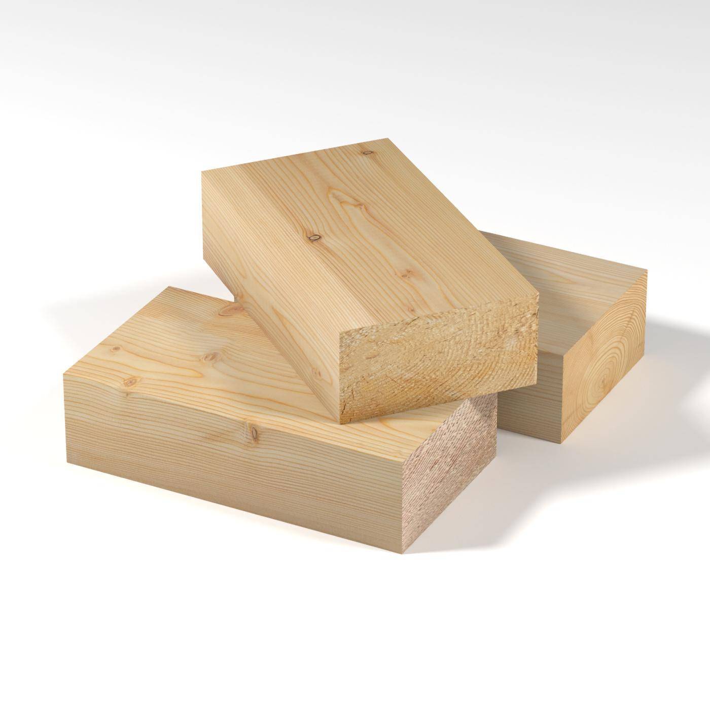 Брус строганный 95х195х6000 естественной влажности хвоя Класс АВ