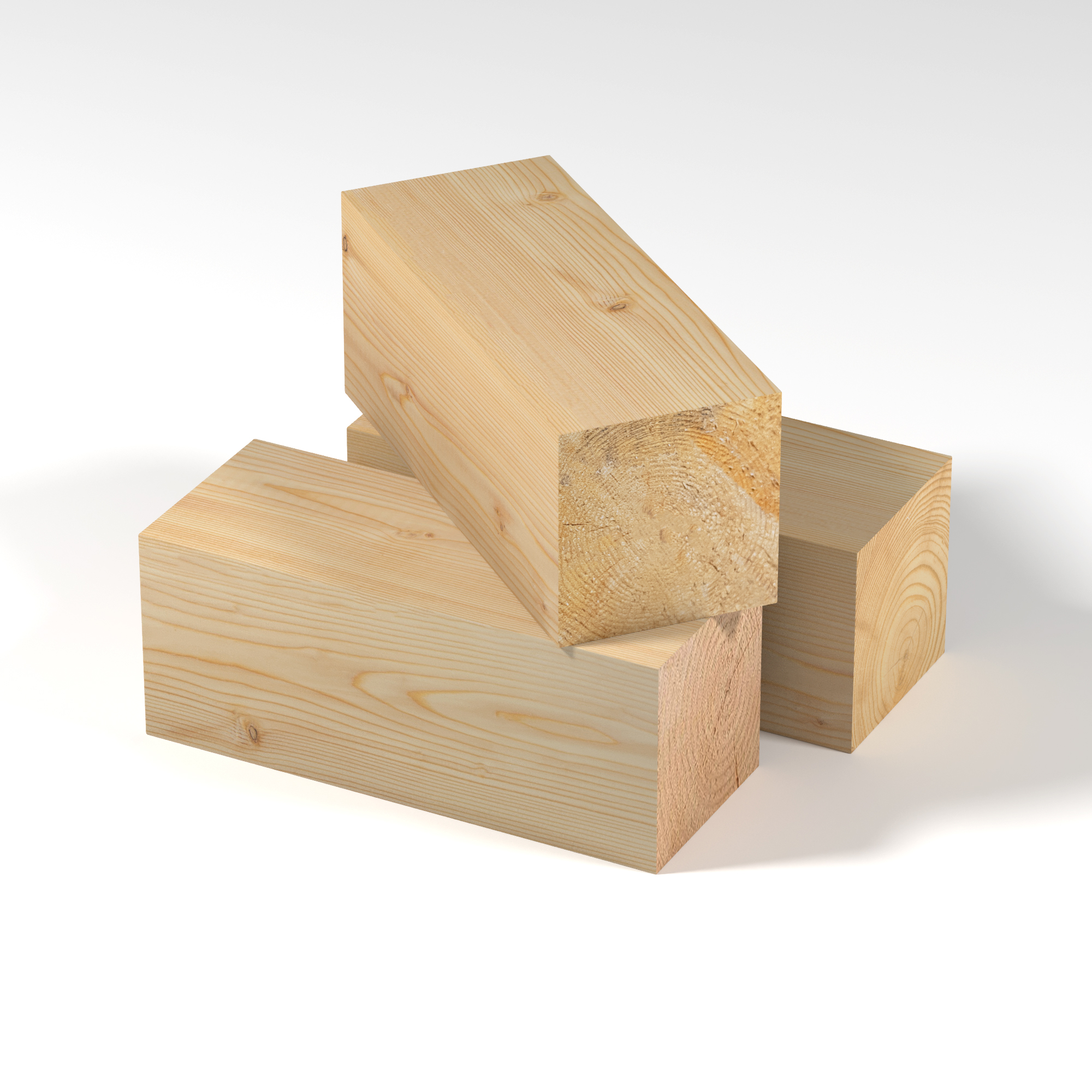 Брус строганный 100х100х6000 сухой хвоя Класс АВ