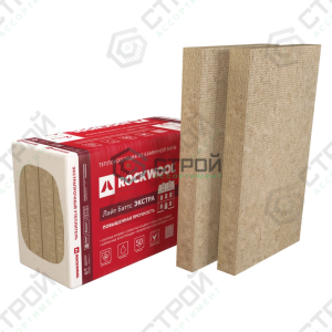 Базальтовые плиты Rockwool Лайт Баттс ЭКСТРА 1000х600х100 (4шт/уп.;2,4м2/уп.;0,24м3/уп)